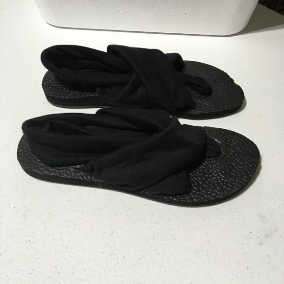 Rampage Rio Slingback Yoga Mat Sandal in Black A12 - Picture 1 of 6